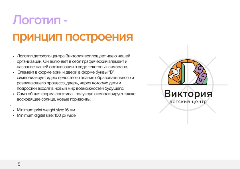 Принцип построения логотипа