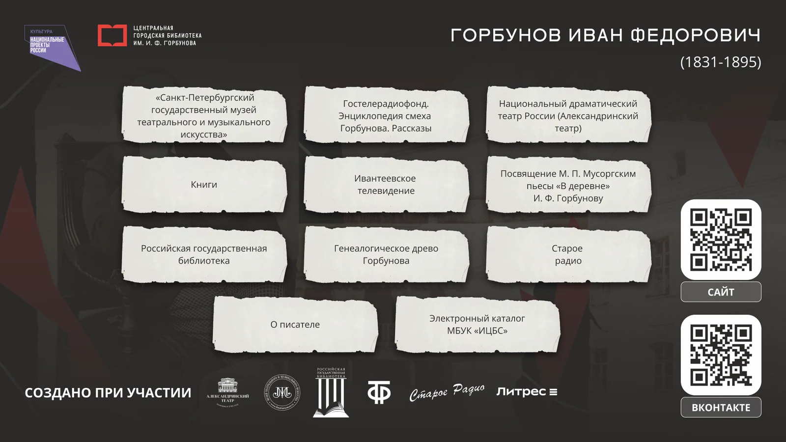 Библиотека им. И. Ф. Горбунова, Ивантеевка: цифровой кабинет-музей