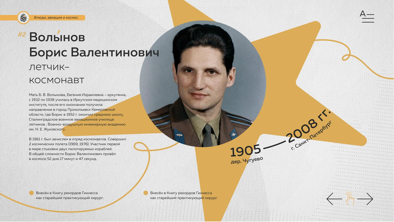 Карточка знаменитого земляка: лётчик-космонавт с биографией