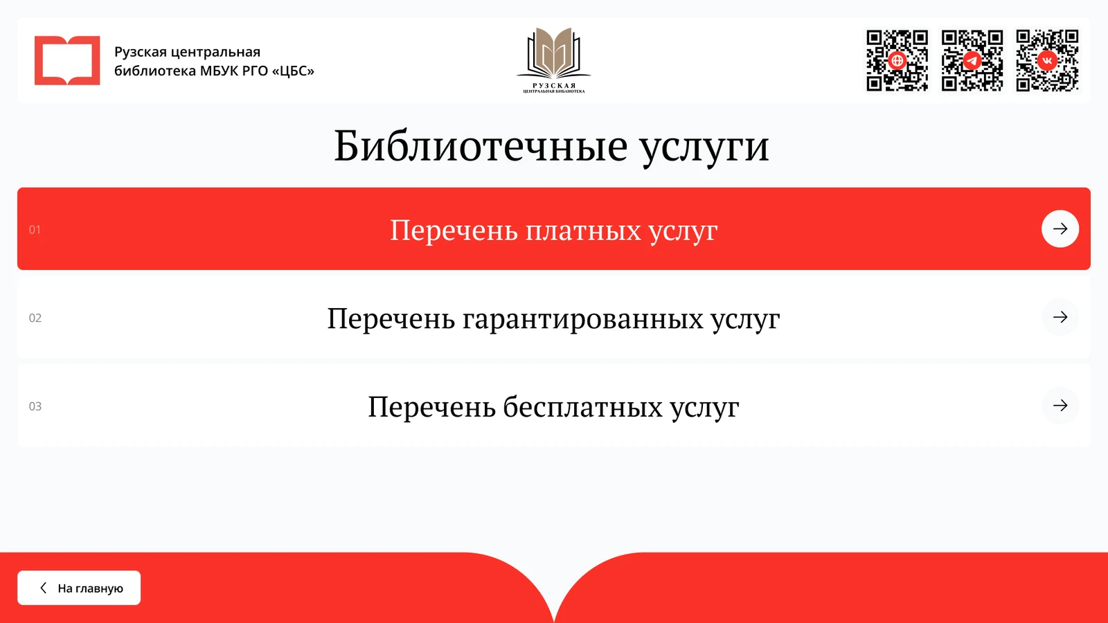 Библиотечные услуги: платные, гарантированные и бесплатные