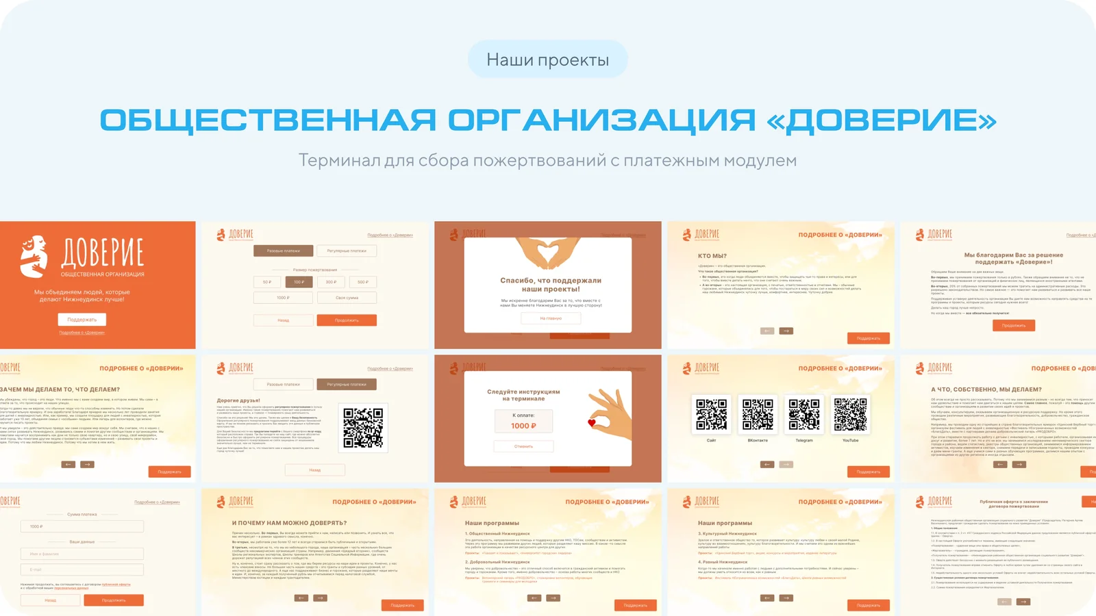Слайд презентации: проект общественной организации «Доверие»