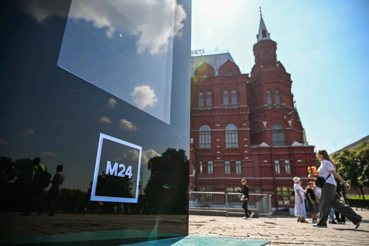 Медиастанция «ТелепортМ24» у Исторического музея на Красной площади